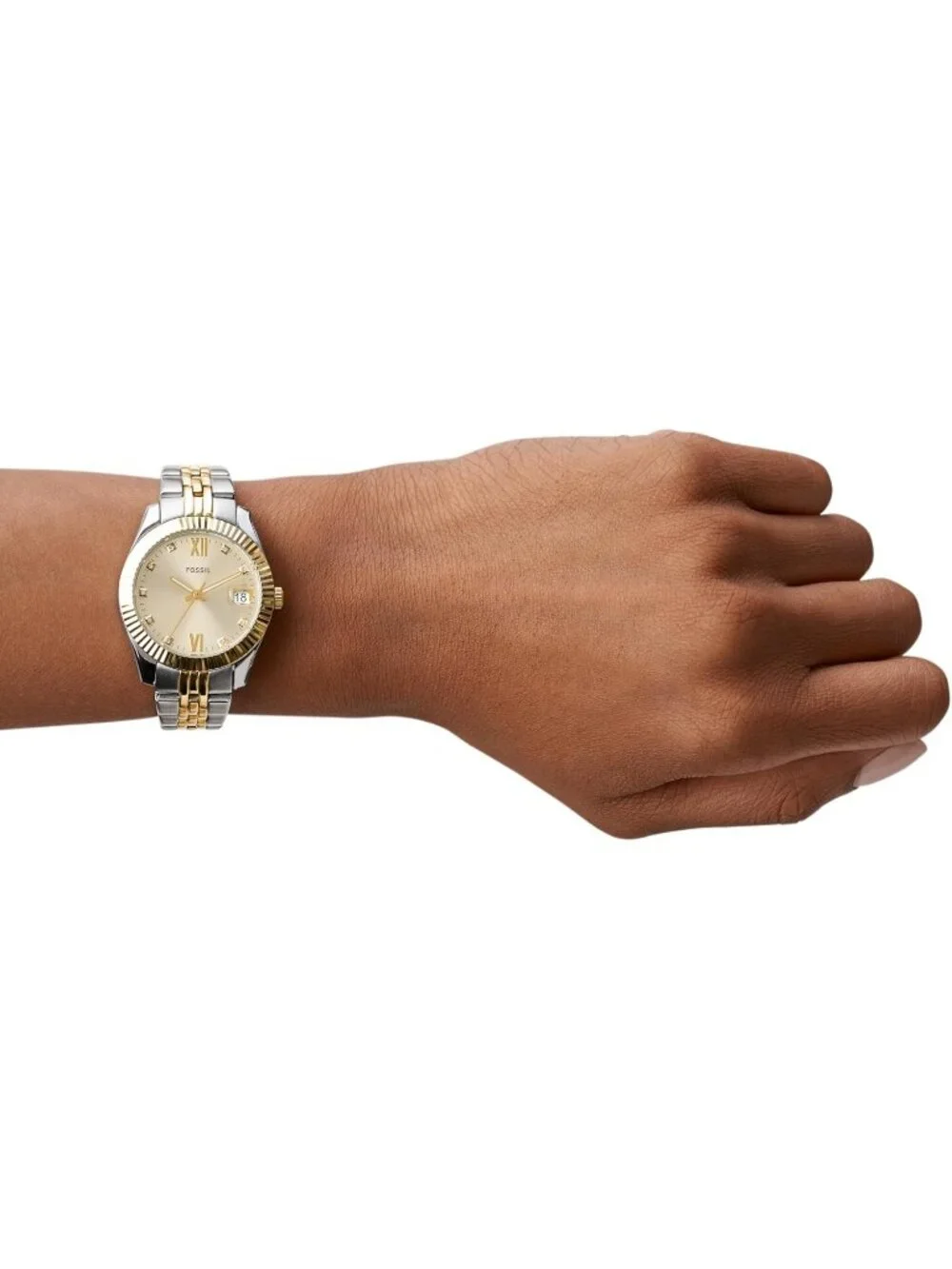 Women's Silver/Gold Scarlett Quartz Stainless Steel Bracelet Elegant Wrist Watch